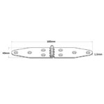 Inox šarka M8048 - Slika 2