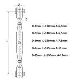 Inox španer M8245 - Slika 2