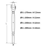 Inox španer M8275 - Slika 2