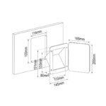 Kućište pod uglom sa poklopcem 196414 - Slika 2