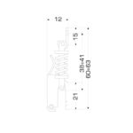 Natezna bravica M8053-N - Slika 2