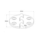 Inox šarka M8428 - Slika 2