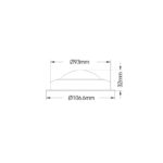 SEAFLO Nadgradno LED svetlo 106,6mm SFCL1-4-WS-02