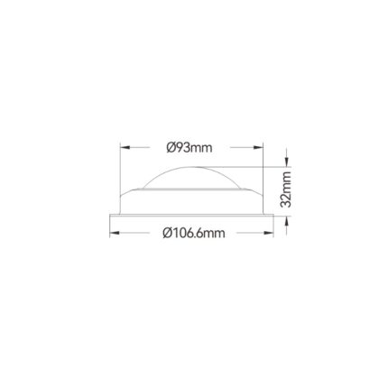 SEAFLO Nadgradno LED svetlo 106,6mm SFCL1-4-WS-02