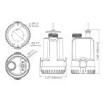 SEAFLO Prenosna kaljužna pumpa 2000GPH 12V - Slika 2
