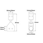Prolazni klizač i šolja 0614 Inox 316 - Slika 2