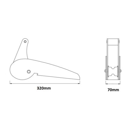 Uvodnik sidra 320mm Inox 316 - Tehnonautika Zemun