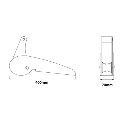 Uvodnik sidra 400mm Inox 316 - Tehnonautika Zemun