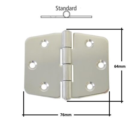 Inox šarka 75X64x1,8mm - Tehnonautika Zemun