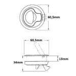 Plastična bravica podizač crni - Tehnonautika Zemun