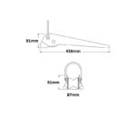 Uvodnik sidra 458mm Inox 316 - Slika 2